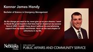Konnor Handy - Konnor James Handy - Bachelor of Science in Emergency Management