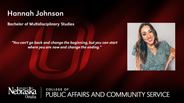 Hannah Johnson - Hannah Johnson - Bachelor of Multidisciplinary Studies
