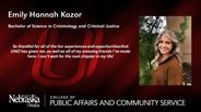 Emily Kazor - Emily Hannah Kazor - Bachelor of Science in Criminology and Criminal Justice