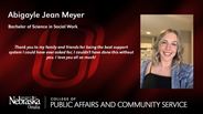 Abigayle Meyer - Abigayle Jean Meyer - Bachelor of Science in Social Work