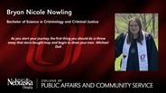 Bryan Nowling - Bryan Nicole Nowling - Bachelor of Science in Criminology and Criminal Justice