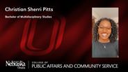 Christian Pitts - Christian Sherri Pitts - Bachelor of Multidisciplinary Studies