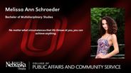 Melissa Schroeder - Melissa Ann Schroeder - Bachelor of Multidisciplinary Studies