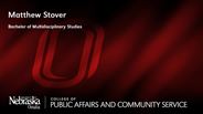 Matthew Stover - Matthew Stover - Bachelor of Multidisciplinary Studies
