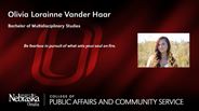 Olivia Vander Harr - Olivia Lorainne Vander Haar - Bachelor of Multidisciplinary Studies