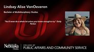 Lindsey VanOeveren - Lindsey Alise VanOeveren - Bachelor of Multidisciplinary Studies