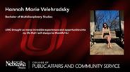 Hannah Velehradsky - Hannah Marie Velehradsky - Bachelor of Multidisciplinary Studies