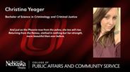 Christina Yeager - Christina Yeager - Bachelor of Science in Criminology and Criminal Justice