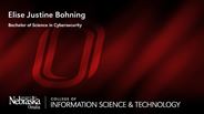 Elise Bohning - Elise Justine Bohning - Bachelor of Science in Cybersecurity