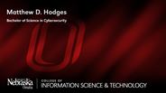 Matthew Hodges - Matthew D. Hodges - Bachelor of Science in Cybersecurity