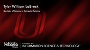 Tyler LaBreck - Tyler William LaBreck - Bachelor of Science in Computer Science