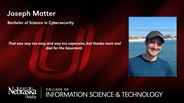 Joseph Matter - Joseph Matter - Bachelor of Science in Cybersecurity