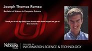 Joseph Romsa - Joseph Thomas Romsa - Bachelor of Science in Computer Science
