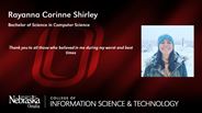 Rayanna Shirley - Rayanna Corinne Shirley - Bachelor of Science in Computer Science