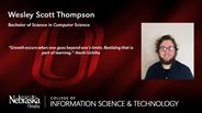 Wesley Thompson - Wesley Scott Thompson - Bachelor of Science in Computer Science