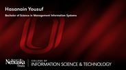 Hasanain Yousuf - Hasanain Yousuf - Bachelor of Science in Management Information Systems