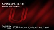 Christopher Brady - Christopher Lee Brady - Bachelor of Arts in Music - Music