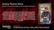Jeremy Davis - Jeremy Thomas Davis - Bachelor of Science in Communication - Journalism and Media Communication