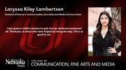Laryssa Lambertsen - Laryssa Kiley Lambertsen - Bachelor of Science in Communication - Journalism and Media Communication