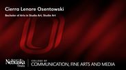 Cierra Osentowski - Cierra Lenore Osentowski - Bachelor of Arts in Studio Art - Studio Art