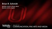 Brian Schmidt - Brian R. Schmidt - Bachelor of Arts in Music - Music - Bachelor of Arts