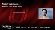 Cote Werner - Cote Scott Werner - Bachelor of Arts in Theatre - Theatre