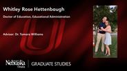 Whitley Hettenbaugh - Whitley Rose Hettenbaugh - Doctor of Education - Educational Administration 
