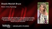 Shaela Bruce - Shaela Mariah Bruce - Master of Arts - Psychology 