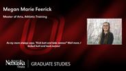Megan Feerick - Megan Marie Feerick - Master of Arts - Athletic Training 