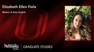 Elizabeth Fiala - Elizabeth Ellen Fiala - Master of Arts - English 