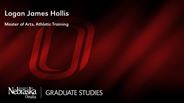 Logan Hollis - Logan James Hollis - Master of Arts - Athletic Training 