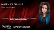 Alexis Pedersen - Alexis Marie Pedersen - Master of Arts - English 