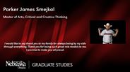 Parker Smejkal - Parker James Smejkal - Master of Arts - Critical and Creative Thinking 