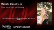 Danielle Stone - Danielle Elaine Stone - Master of Arts - Health and Kinesiology 