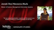 Janaki Devi Naveena Akula - Janaki Devi Naveena Akula - Master of Science - Management Information Systems 