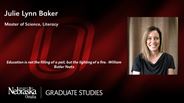 Julie Baker - Julie Lynn Baker - Master of Science - Literacy 