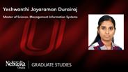 Yeshwanthi Jayaraman Durairaj - Yeshwanthi Durairaj - Yeshwanthi Jayaraman Durairaj - Master of Science - Management Information Systems 