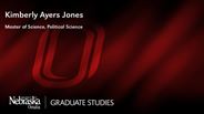 Kimberly Jones - Kimberly Ayers Jones - Master of Science - Political Science 