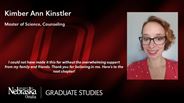 Kimber Kinstler - Kimber Ann Kinstler - Master of Science - Counseling 