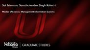 Sai Srinivasa Sarathchandra Kshatri - Sai Srinivasa Sarathchandra Singh Kshatri - Master of Science - Management Information Systems 