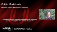 Caitlin Lewis - Caitlin Marie Lewis - Master of Science - Educational Leadership 