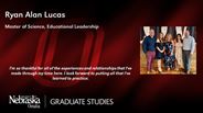 Ryan Lucas - Ryan Alan Lucas - Master of Science - Educational Leadership 