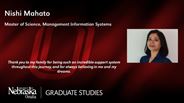 Nishi Mahato - Nishi Mahato - Master of Science - Management Information Systems 
