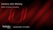 Zachary Maloley - Zachary John Maloley - Master of Science - Counseling 