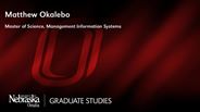 Matthew Okalebo - Matthew Okalebo - Master of Science - Management Information Systems 
