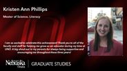 Kristen Phillips - Kristen Ann Phillips - Master of Science - Literacy 