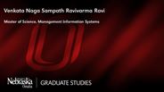 Venkata Naga Sampath Ravi - Venkata Naga Sampath Ravivarma Ravi - Master of Science - Management Information Systems 