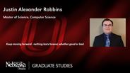 Justin Robbins - Justin Alexander Robbins - Master of Science - Computer Science 