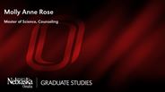 Molly Rose - Molly Anne Rose - Master of Science - Counseling 