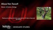 Alissa Van Tassell - Alissa Tassell - Alissa Van Tassell - Master of Science - Biology 